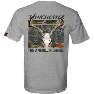 Winchester Pro - Camo Deer Skull - Short Sleeve T-Shirt