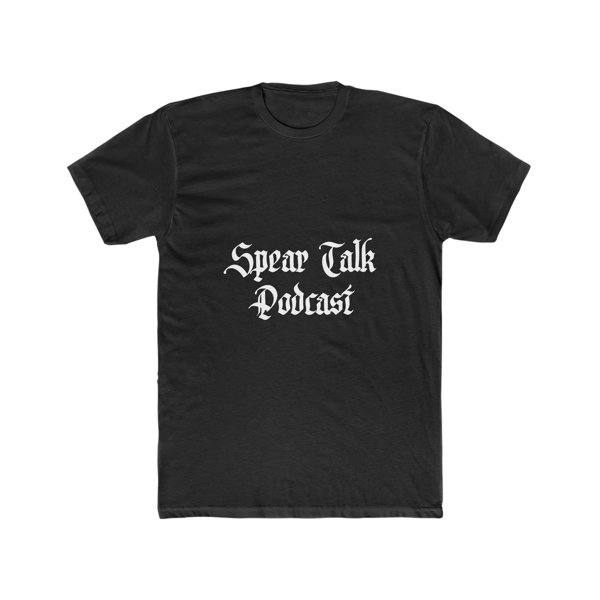 With St. Michael I Stand Men's Cotton Crew Tee