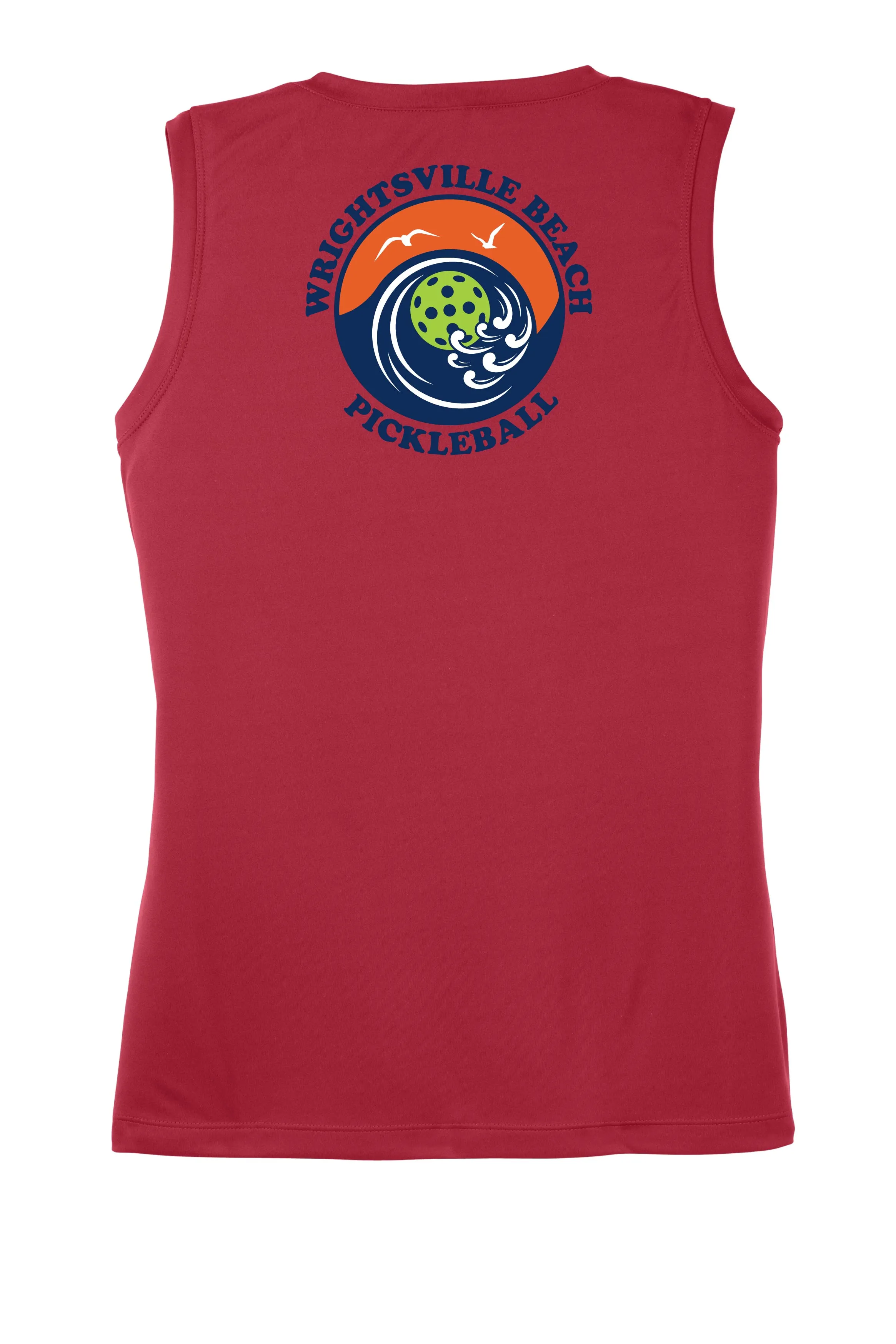 Wrightsville Beach Pickleball Ladies Performance Tank - Back Logo